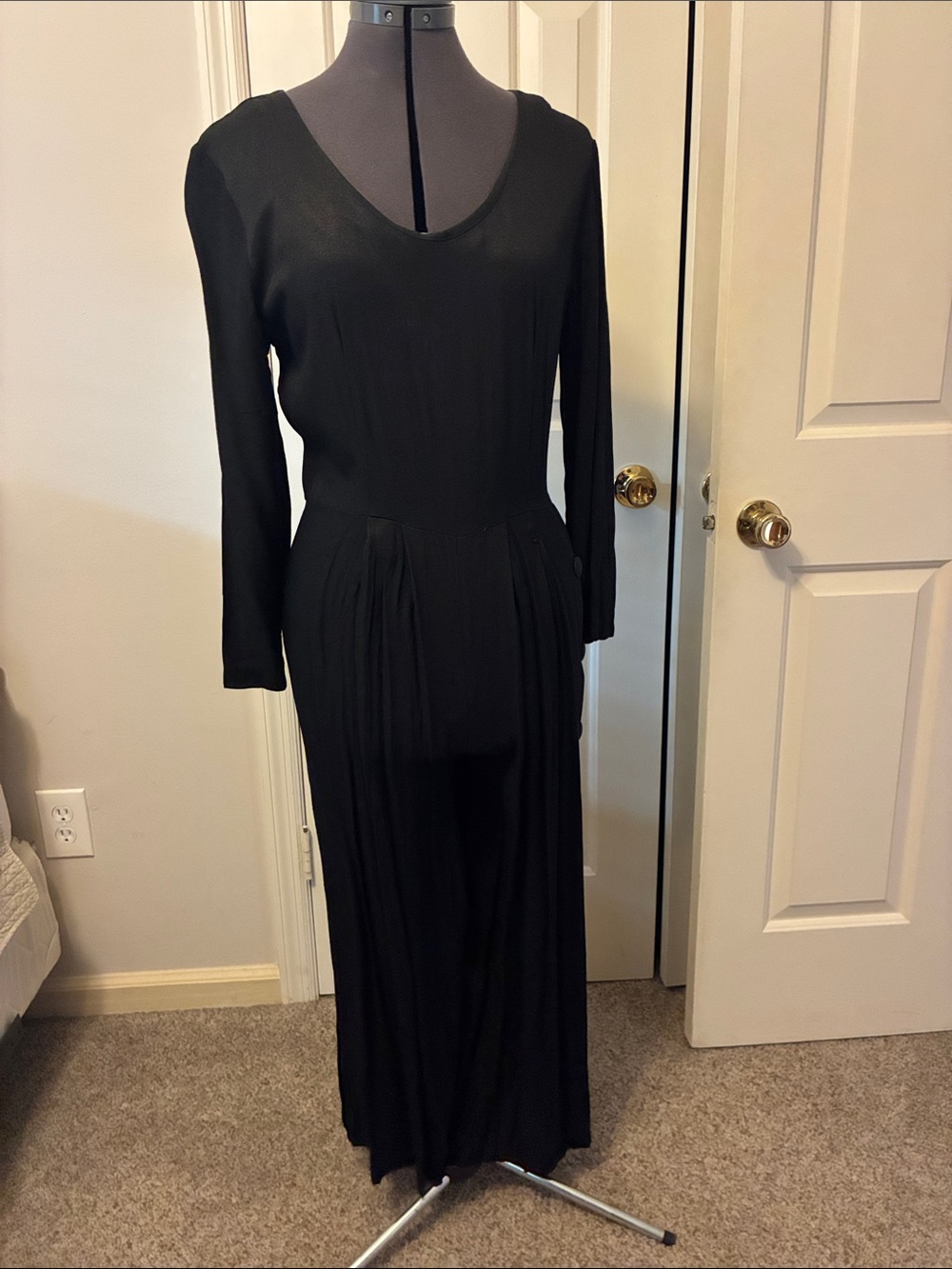 jonathan martin Black Long Sleeve Jumpsuit